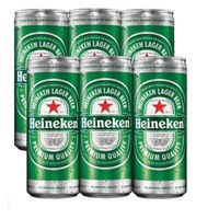 Pack Com 06 Unidades Cerveja Heineken Lata 250 Ml