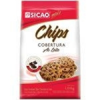 Chips Chocolate Cobertura Ao Leite 1,01kg - Sicao