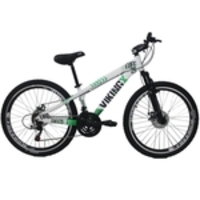 Bicicleta Vikingx Tuff25 Freeride Aro 26 21v Branco/verde