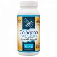 Suplemento Stem Pharmaceutical Colágeno Hidrolisado com minerais Zinco + Selênio + Cromo 100 Comprimidos
