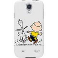 Capa para Celular para Galaxy S4 Snoopy Series Harshell de Plástico Rígido Branca iLuv