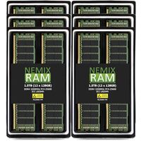NEMIX RAM Kit de 1,5 TB 12 x 128 GB DDR4-3200 PC4-25600 4Rx4 ECC Memória reduzida de carga NEMIX RAM