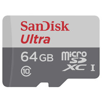 Cartão de Memória SanDisk 64GB Ultra + 1 adaptador SD