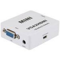Adaptador MD9 Mini Conversor VGA F Para HDMI F