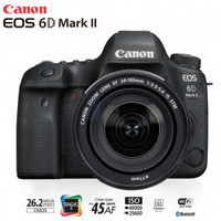 Câmera Canon Eos 6d Mark Ii 26.2 MP Com Lente 24-105mm F/4l Is Ii Usm Preta