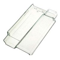 Telha plana de vidro 40x21cm 7,5mm Texturada transparente Ibravir