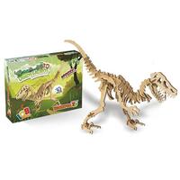 Quebra Cabeça 3d Dinossauro Velociraptor Brinquedo Educativo - Iob