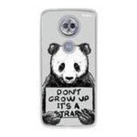 Capa Personalizada para Moto G6 Play - Panda Não Cresca - Husky