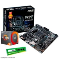 Kit Upgrade AMD Ryzen™ 5 1600 AF + Asus Prime A320M-K/BR + Memória 8GB DDR4