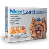 Anti Pulgas e Carrapatos Merial NexGard 11,3 mg para Cães de 2 a 4 Kg 3 Tabletes