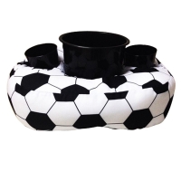 Almofada Fun Gift Porta Pipoca Bola de Futebol Branca