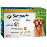 Simparic 80 mg Antipulgas e Carrapatos para cães 20,1 a 40 kg ¿1 Compr