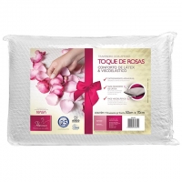 Travesseiro Fibrasca Toque de Rosas Dois Amores (2 em 1) Nasa 50cmX70cm