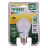Lâmpada LED Taschibra Luz Quente 4.7W 3000K TKL30