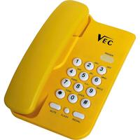 Telefone Vec KXT3026 Com Bloqueador Amarelo