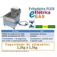 Fritadeira Elétrica e A Gás Italinox Flex 5 Litros 1 Cuba