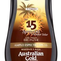 Protetor Solar Corporal Australian Gold FPS 15 Instant Bronzer Spray Gel 237ml