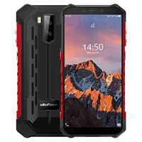 Telefone móvel Ulefone Armor X5 Pro à prova d'água resistente NFC 4G LTE 4 GB + 64 GB Smartphone Android 10.0 Celular processador octa-core (vermelho)