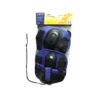 Kit de Proteção Infantil Para Roller ou Skate Bel Sports 411102 Tamanho P Preto e Azul