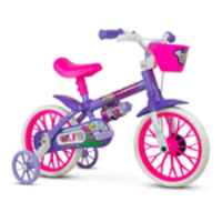 Bicicleta Nathor Violet Aro 12 Feminina Lílas/Rosa