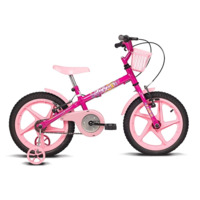 Bicicleta Infantil Aro 16 Pink e Rosa Fofys Verden Bikes