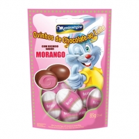 Mini Ovos de Chocolate ao Leite com Recheio de Morango Montevergine 85g