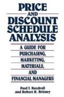 Price and Discount Schedule Analysis