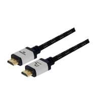 Cabo Multilaser HDMI 2.0 4K Nylon 1,8 Metros Cinza e Preto WI295