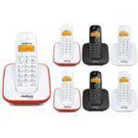 Kit Telefone Sem Fio TS 3110 Com 6 Ramal intelbras 3 Cores
