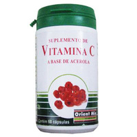 Suplemento Orient Mix Vitamina C Base de Acerola 60 Cápsulas