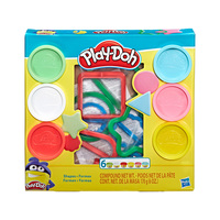 Conjunto De Massinhas Play-Doh Moldes De Formas Geométricas Hasbro