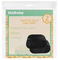 Protetor Solar Para Carros Kababy com Ventosas Preto 2 Peças