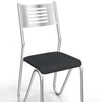 Conjunto 4 Cadeiras Nápoles Crome 4c045cr 110 Preto Kappesberg