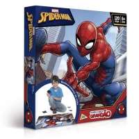Quebra cabeça Grandão 120 Peças Disney Marvel Spider man Toyster
