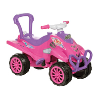 Quadriciclo Infantil A Pedal Calesita Cross Turbo Rosa e Lilás
