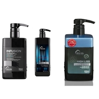 Truss Professional Infusion 650ml + Truss Shampoo Bidimensional 1lt + Truss Selagem High Liss 650ml
