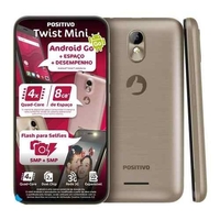 Smartphone Positivo Twist Mini S431 Desbloqueado 8GB Dual Chip Android Oreo Dourado