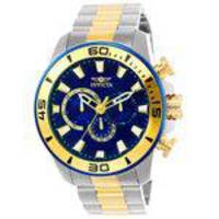 Relógio Masculino Invicta Pro Diver 22591 49mm Prata E Dourado (Cor Interna Da Caixa Azul)