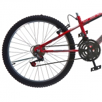 Bicicleta Colli Bike CBX 750 18 Marchas Aro 24 Vermelha