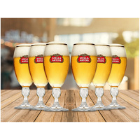 Jogo de Taças Para Cerveja de Vidro Ambev Stella Artois 6 Peças 250ml
