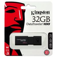 Pen Drive KINGSTON DataTraveler Dt100G3 USB 3.0 32GB Preto