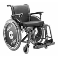 Cadeira De Rodas Alumínio Ágile 40cm Preta - Baxmann