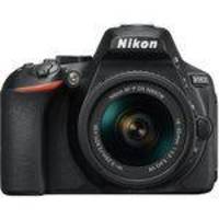 Câmera Nikon DSLR D5600 24.2MP, Lente AF-P 18-55mm VR II + Bolsa + Tripé de Mesa + Memória 64GB Classe 10