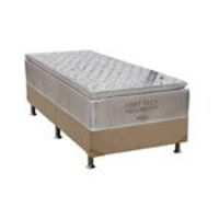 Conjunto Box Colchão Ortobom Nanolastic Fort Tech+cama Universal Bege Solteiro 88