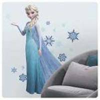 Adesivo De Parede Disney Frozen Elsa Giant Wall Decals With Glitter Roommates