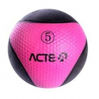 Medicine Ball Acte Sports T105 5Kg Preta e Rosa