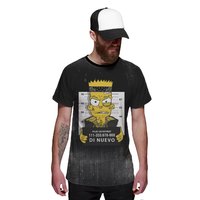 Camiseta Bart Simpsons Preso Preta Masculina