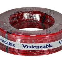 Cabo Cristal 2x12 2 50mm 100 Metros Vermelho Visioncable