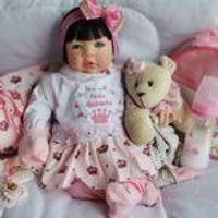 Boneca Bebê Reborn Real Princesa Morena