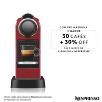 Nespresso Citiz Vermelho Cereja, Cafeteira - 2200v | C113